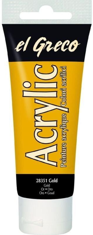 El Greco Acrylic Tube gold 75 ml Künstlerfarben - Kreul