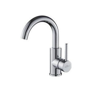 Auralum - Badarmatur, 360° drehbare Waschtischarmatur Bad, Waschbecken Armatur mit hohem Auslauf, Mischbatterie für Badezimmer, Chrom