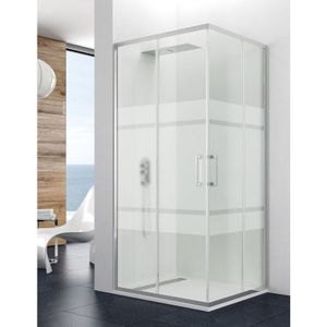 ALLSTONE TITAN 2+2 Duschkabine - Eckduschkabine 160x90 cm Siebdruck