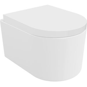 Mexen - Sofia Toilettenschüssel Randlos mit Hartfasesitz, duroplast, Weiß - 30540200