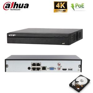 Dahua - nvr 4 kanäle poe 8.0 mpx onvif festplatte 1 tb