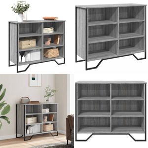 Vidaxl - Sideboard Grau Sonoma 91x35,5x74,5 cm Holzwerkstoff