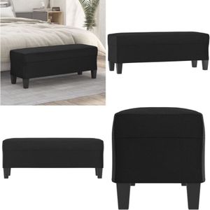 Vidaxl - Sitzbank Schwarz 100x35x41 cm Kunstleder - Sitzbank - Schwarze Sitzbank - Kunstledersitzbank - Sofa - Lounge Möbel - Home & Living