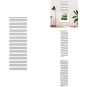 Vidaxl - Zebrarollo Hellgrau 90x200 cm Stoffbreite 85,9 cm Polyester - Zebra-Jalousie - Zebra-Jalousien - Zebra-Rollo - Doppelrollo