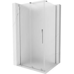 Mexen - Velar Duschkabine verschiebbar 120 x 110 cm, gefrostet, Chrom - 871-120-110-31-01