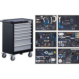 Bgs Werkstattwagen 7 Schubladen Motor-Einstellwerkzeug-Sätze - 6076