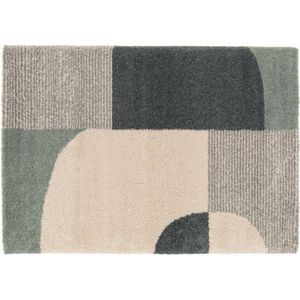 Teppich mit geometrischem Muster Blau