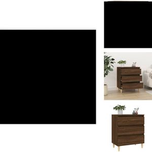 Vidaxl - Sideboard Braun Eichen-Optik 60x35x70 cm Holzwerkstoff - Sideboard - Wohnzimmermöbel - Holzmöbel - Eichendekor - Schublade