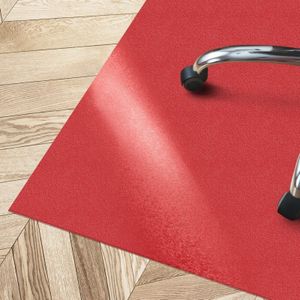 Bodenschutzmatte mit abgeschrägter Kante Kleopatra Rot Rund 90 cm