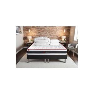 Somness - Komplettpaket Bett - Matratze 180x200 cm + 2 Boxspringbetten (Monoblock) + 2 Kopfkissen + Bettdecke - Energy