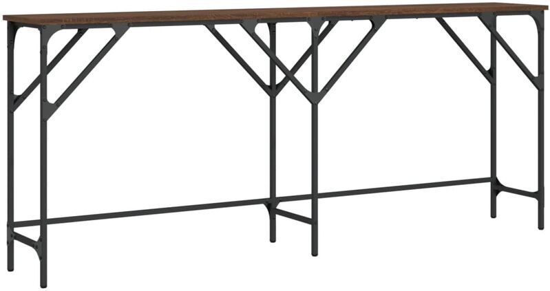 Konsolentisch Braun Eichen-Optik 180x29x75 cm Holzwerkstoff Vidaxl