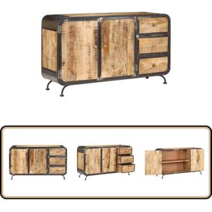 Vidaxl - Sideboard 140x40x80 cm Massivholz Mango - Antikes Sideboard - Holzmöbel - Mangoholz Sideboard - Wohnzimmer Dekoration - Vintage Sideboard