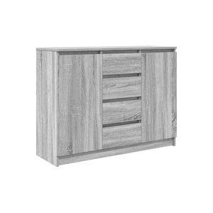Vidaxl - Sideboard mit Schubladen Grau Sonoma 100,5x35x76 cm