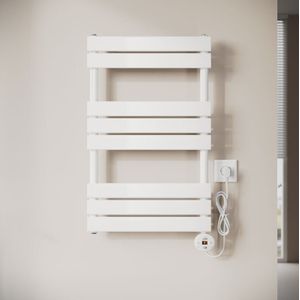 Design Heizkorper Paneelheizkörper, Intelligenter Elektrischer Handtuchhalter mit Temperaturregelung, Weiß 800x500mm, 400W - Sonni