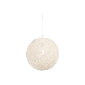 Pendelleuchte im Landhausstil weiße Kugel 35cm - Corda
