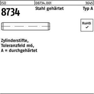 ISO 8734 Zylinderstifte Stahl 3 m6 x 26 -A S 500 Stk