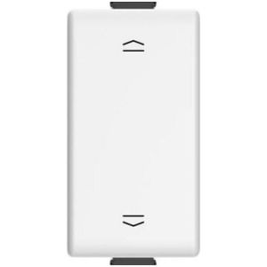 Bticino - matix double button interlocked 1 modul weiß - am5037n