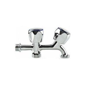 Doppel-Waschmaschinenhahn 1/2'x3/4'x3/4' - Artic