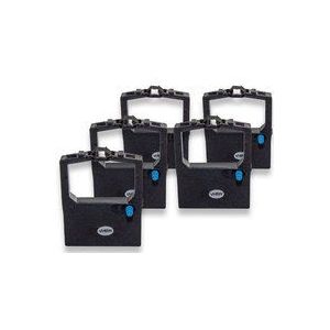 Vhbw - 5x Farbband Nylonband Tintenband kompatibel mit Nadeldrucker Memorex 1307, 1308, 1801, 1802, 1822, 1824, 1824 a, 1825, 1825 a Ersatz für