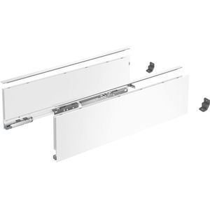 AvanTech You Schubkasten Set Schubkasten Set Höhe 139 - Schubkastensystem Nennlänge 550mm, Stahl weiß - Hettich