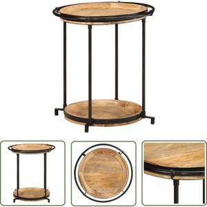 VidaXL Beistelltisch Ø55x60 cm Massivholz Mango