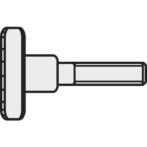 M38 D464-5.8:A2K 188713 Rändelschrauben M3 8 mm din 464 Stahl galvanisch verzinkt 10 s - Toolcraft