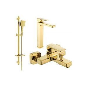 Cetus DQ45 Badewannenset, Gold - 744313DQ45-50 - Mexen