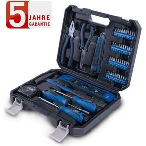 Scheppach - Werkzeugkoffer WZK49 inklusive 50-teiligem Werkzeug Set