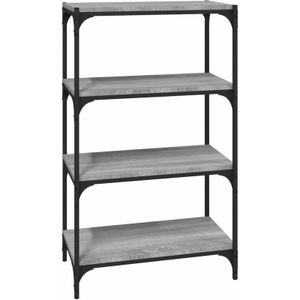 Vidaxl - Bücherregal Grau Sonoma 60x33x100 cm Holzwerkstoff und Stahl