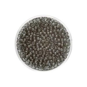 Glorex Rocailles 2,6 mm 17 g, transparent grau Schmuckbasteln