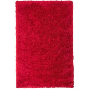 Beliani - Shaggy Teppich Rot Polyester Baumwolle 200 x 300 cm Hochflor Getuftet Rechteckig
