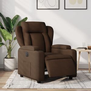 Relaxsessel Elektrisch Braun Stoff Vidaxl