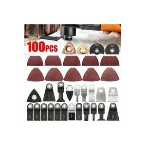 Mumu - 100 Stück Oszillierende Klinge Multifunktionssäge, Zubehör Oszillierende Multitool-Werkzeuge für Fein Multimaster Dremel Dewalt Einhell für