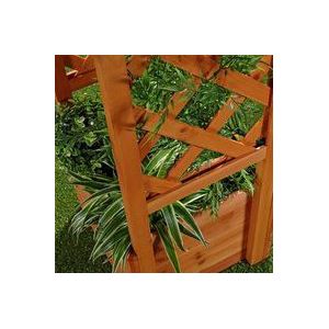 2er Set Rankhilfe Garten Pflanzkasten mit Rosenbogen Spalier Rosensäule Pergola