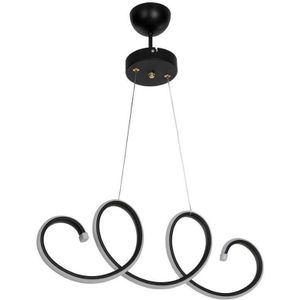 Schwarze spiralförmige Afra LED-Pendelleuchte MDL4441