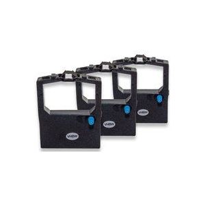 Vhbw - 3x Farbband Nylonband Tintenband kompatibel mit Nadeldrucker Memorex 1307, 1308, 1801, 1802, 1822, 1824, 1824 a, 1825, 1825 a Ersatz für