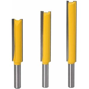 8mm Durchmesser, 3-teiliger Gerader Fräser, extra lange Hartmetallspitze, gerader Fräserkopf, Fräser für die Holzbearbeitung