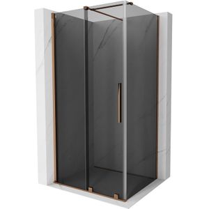 Mexen - Velar Duschkabine 120 x 100 cm, Graphit, Rosa Gold - 871-120-100-41-60