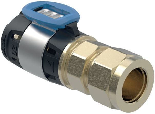 FlowFit Übergang 620680001 dn 12/10, ø 16/12 mm, 5,8 cm, mit Klemmringverschraubung - Geberit