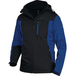 Softshelljacke JANNIK Gr.L royal/schwarz