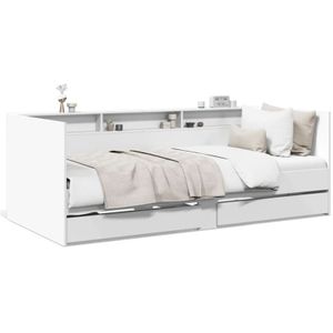Tagesbett mit Schubladen ohne Matratze Weiß 90x200 cm vidaXL