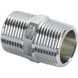Doppelnippel 3280 in R3/8 Rotguss verchromt, 447892 - Viega