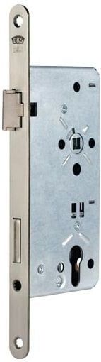Bks Haustür-Einsteckschloss 0024 pzw 20/65/92/10mm din r silber rd - B-00240-05-R-1