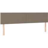 Kopfteile 2 Stk. Taupe 80x5x78/88 cm Stoff Vidaxl