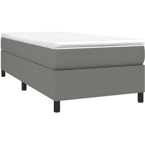 Vidaxl - Bettgestell ohne Matratze Dunkelgrau 90x200 cm Stoff