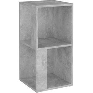 Vidaxl - Eckregal Betongrau 33x33x67 cm Holzwerkstoff