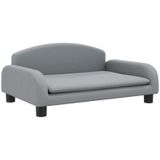 Kindersofa Hellgrau 70x45x30 cm Stoff Vidaxl
