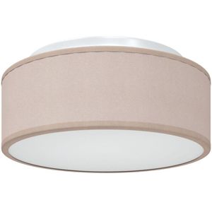 Vidaxl - Deckenleuchten Flush Mount Taupe 30 cm Stoff E27