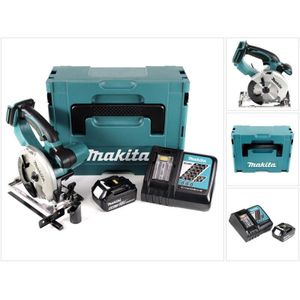 Dss 501 RG1J 18V 136 mm Li-ion Akku Handkreissäge im Makpac + 1x 6,0 Ah Akku + Ladegerät - Makita