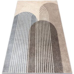 Teppich fusion 0810 beige / braun - Geometrisch, modern, abstrakt beige 180x270 cm